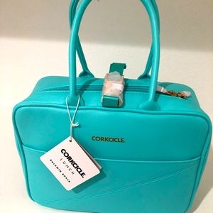 Teal lunch bag